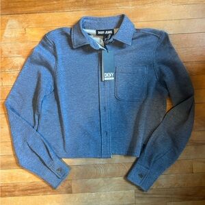 DKNY Men's Gray Zip-Up Sweater